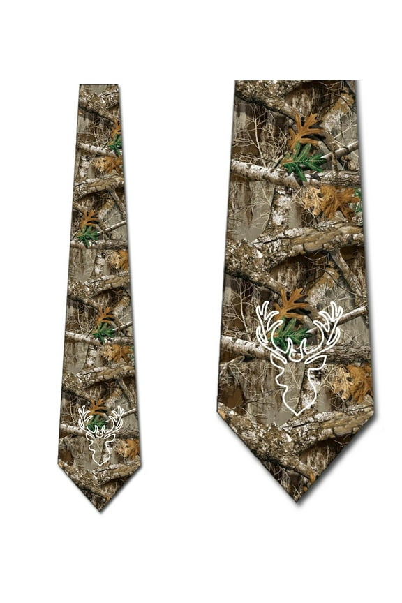 Hunting Ties Mens Camo Forest Camouflage Necktie by Three Rooker
