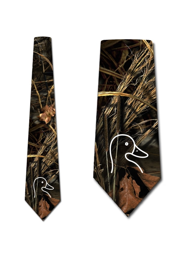 Hunting Ties Mens Camouflage Duck Necktie by Three Rooker