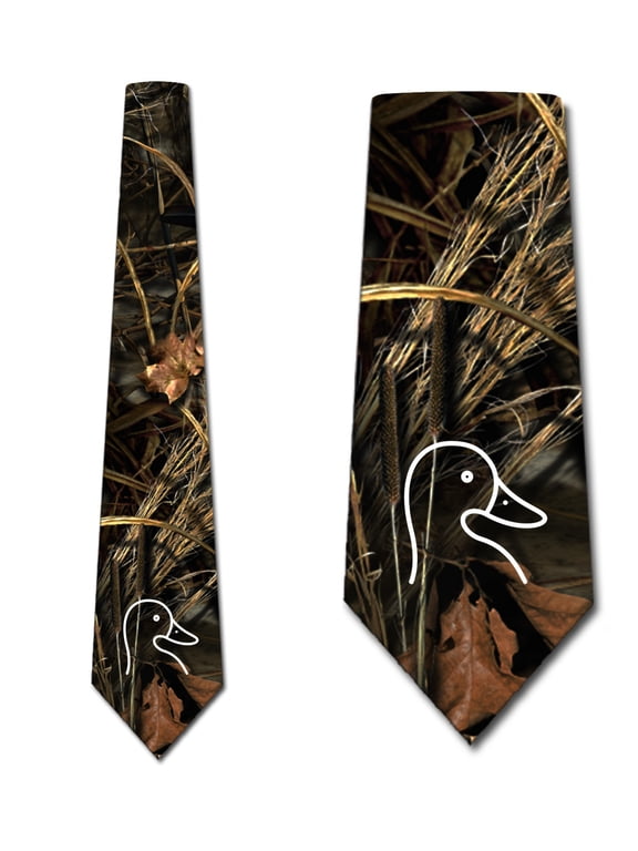 Hunting Ties Mens Camouflage Duck Necktie by Three Rooker