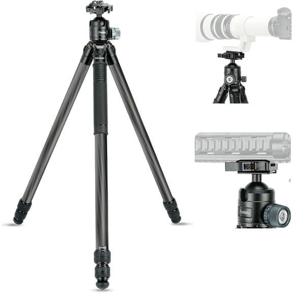 Hunting Tripod Shooting Stick Gun Rifle Rest with Saddle Clamp, Adjustable 360 Rotate Shooting Tripod