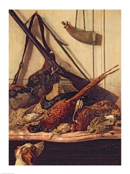 Hunting Trophies 1862 Canvas Art - Claude Monet (24 x 36)
