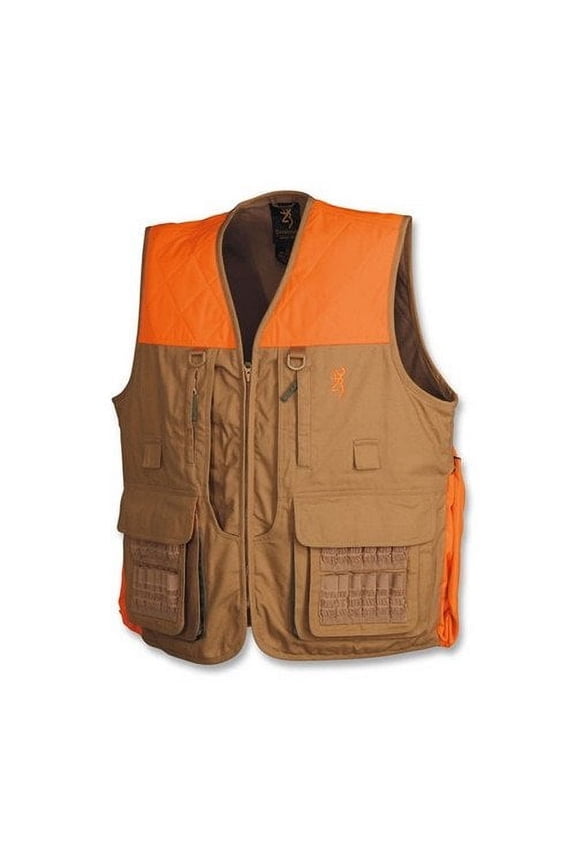 Hunting Upland Vest, with Blaze Trim, Field Tan, M