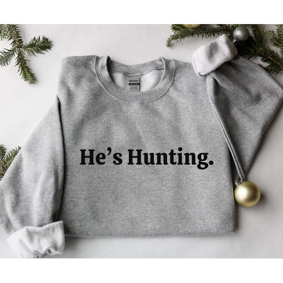 Hunting Wife Crewneck Sweatshirt: Deer Season Pullover All Size S-5Xl