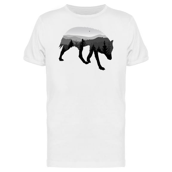 Hunting Wolf T-Shirt Men -Image by Shutterstock, Male 4X-Large