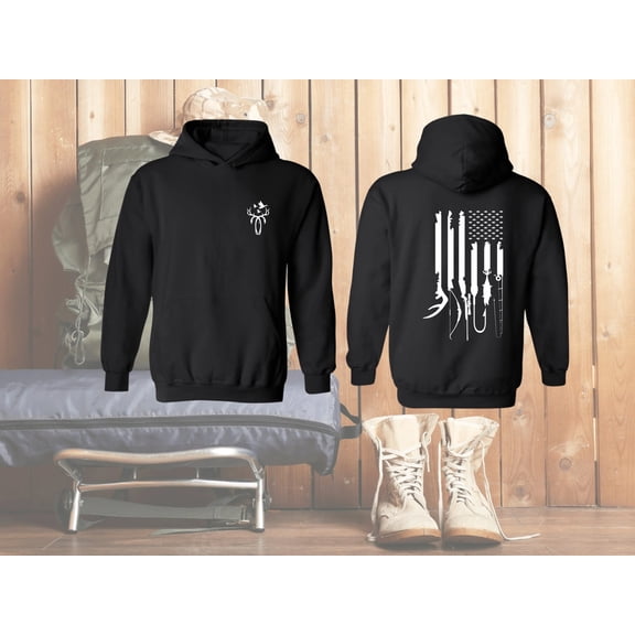 Hunting and Fishing Flag Sweatshirt