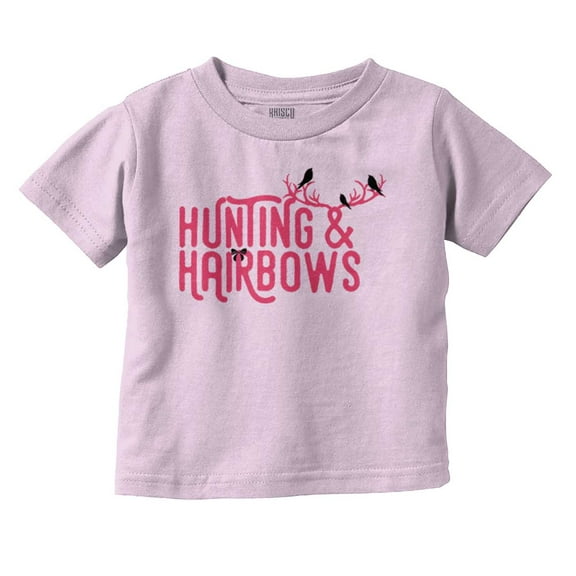 Hunting and Hairbows Cute Daughter Youth T Shirt Tee Girls Infant Toddler Brisco Brands 5T