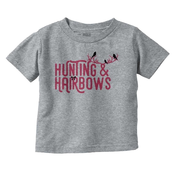 Hunting and Hairbows Cute Daughter Youth T Shirt Tee Girls Infant Toddler Brisco Brands 5T