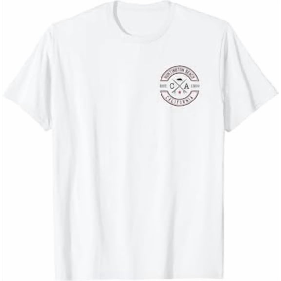 Huntington Beach California CA Retro Sufing Surfer T-Shirt, Unisex T-Shirt