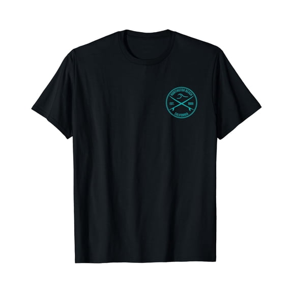 Huntington Beach California Surfer T-Shirt (Front & Back) Unisex T-Shirt