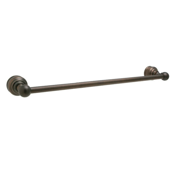 Huntington Brass 24 Towel Bar Bathroom Hardware Accessory in a Classic Antique Bronze Finish.