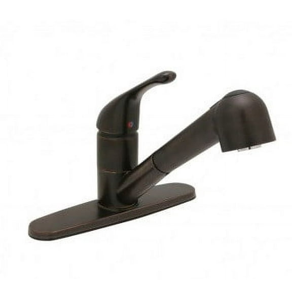 Huntington Brass Kitchen Faucet with Pull-Out Two Setting Sprayer - 8' x 10'6"