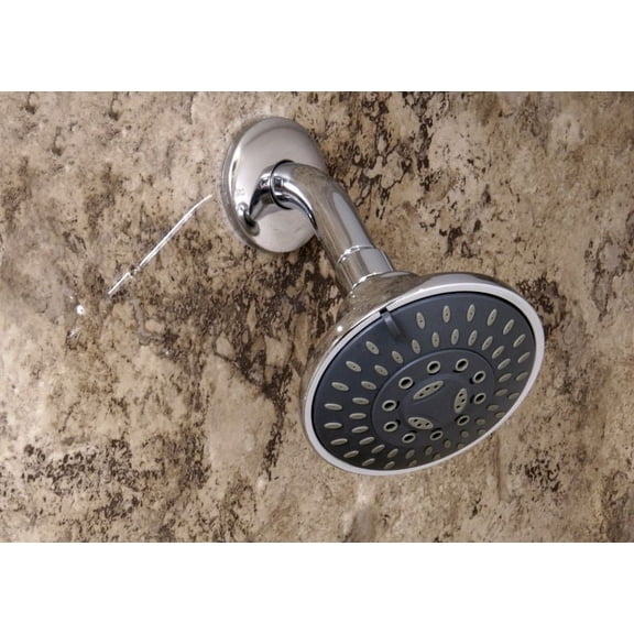 Huntington Brass Massage Showerhead 3 Settings ABSChrome