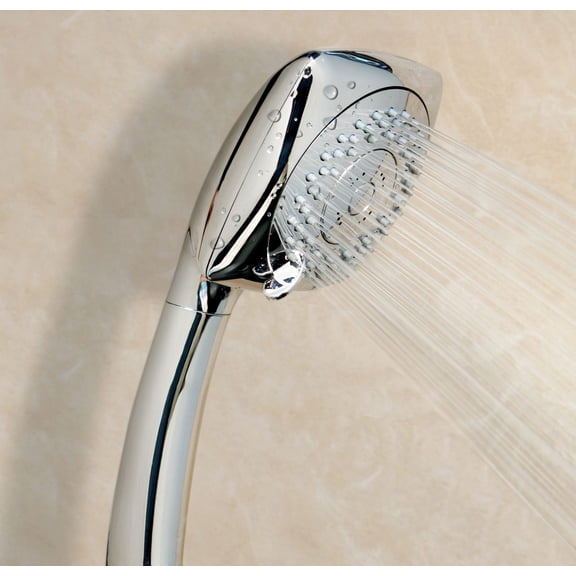 Huntington Brass Multi-Setting Square Style Hand Shower in a Gorgeous Polished Chrome Finish