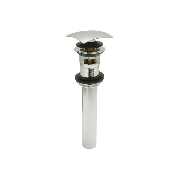 Huntington Brass Square style push pop-up Drain Set in Chrome