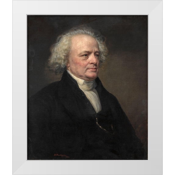 Huntington, Daniel 26x30 White Modern Wood Framed Museum Art Print Titled - Dr. John W Francis