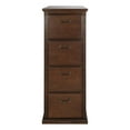 thumbnail image 1 of Huntington Oxford Four Wood Drawer File Cabinet Office Storage File Drawer Brown, 1 of 6