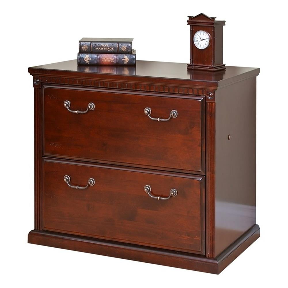 Huntington Cherry 2-Drawer Lockable Lateral File Cabinet