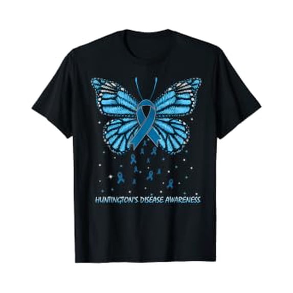 Huntington's Disease Awareness Butterfly T-Shirt