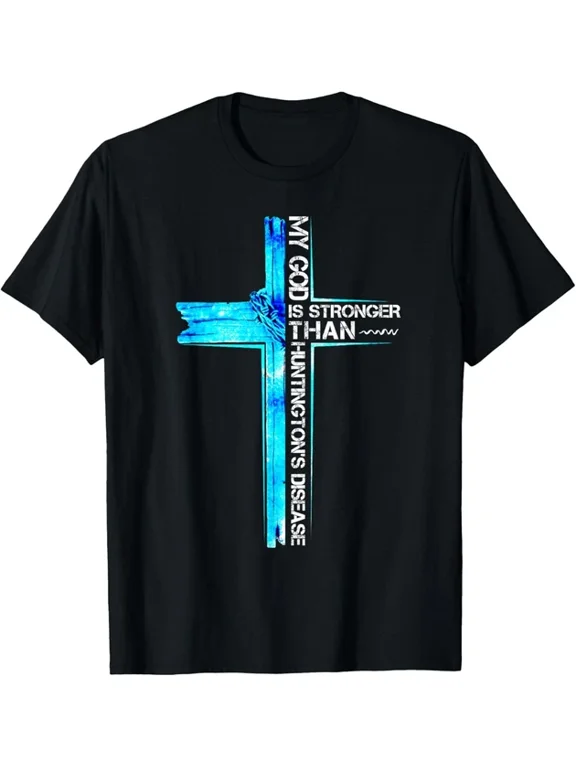 Huntingtons Disease Awareness Cross T-shirt