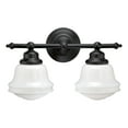 thumbnail image 1 of Huntley 2 Light Bronze Farmhouse Schoolhouse Bathroom Vanity Fixture, 1 of 9