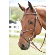 Huntley Equestrian Sedgwick Figure 8 Noseband Noseband only Oversize, Conker