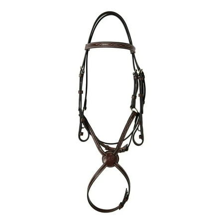 Huntley Equestrian Sedgwick Fancy Stitched Square Raised Figure 8 Bridle