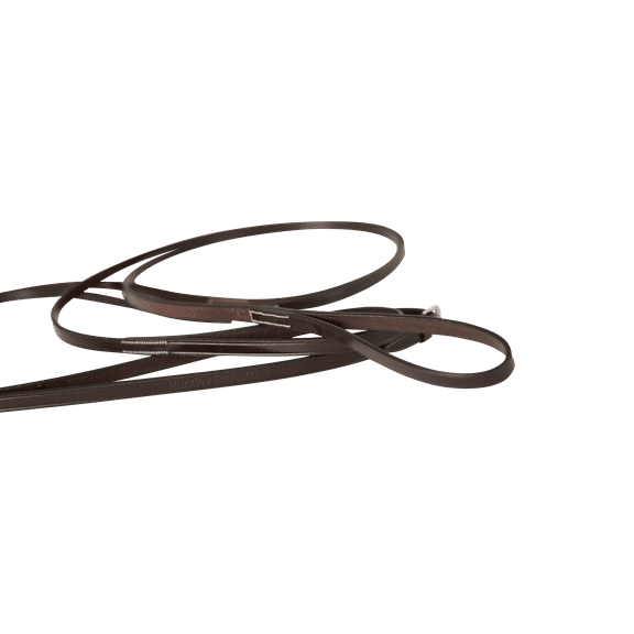 Huntley Equestrian Sedgwick Leather Draw Reins, Training Reins with Loops (84" Inches Long)