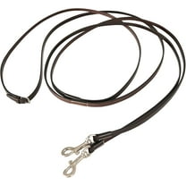 Huntley Equestrian Sedgwick Leather Draw Reins, Training Reins with Snap Ends (84" Inches Long)