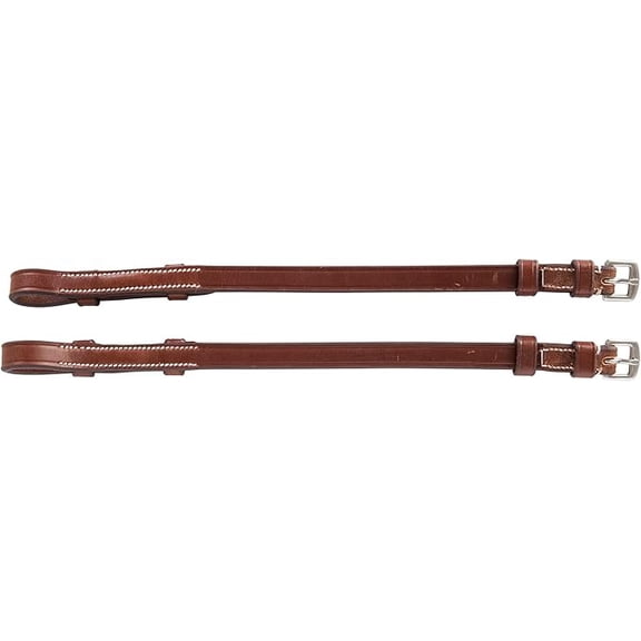 Huntley Equestrian Sedgwick Leather English Bridle Cheek Pieces (Small Pony)
