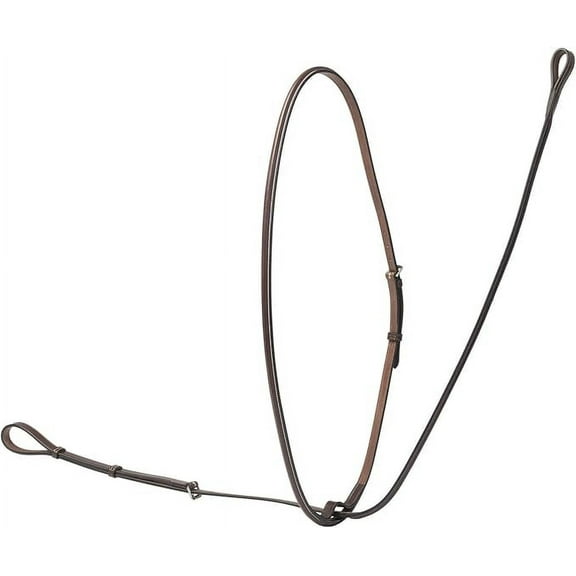 Huntley Equestrian Sedgwick Leather Fancy Stitched Raised Standing Martingale (Australian Nut, Small Pony)