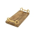 thumbnail image 1 of Huntley Equestrian Wooden Tray with Gold Bit Handles (Rectangle), 1 of 6