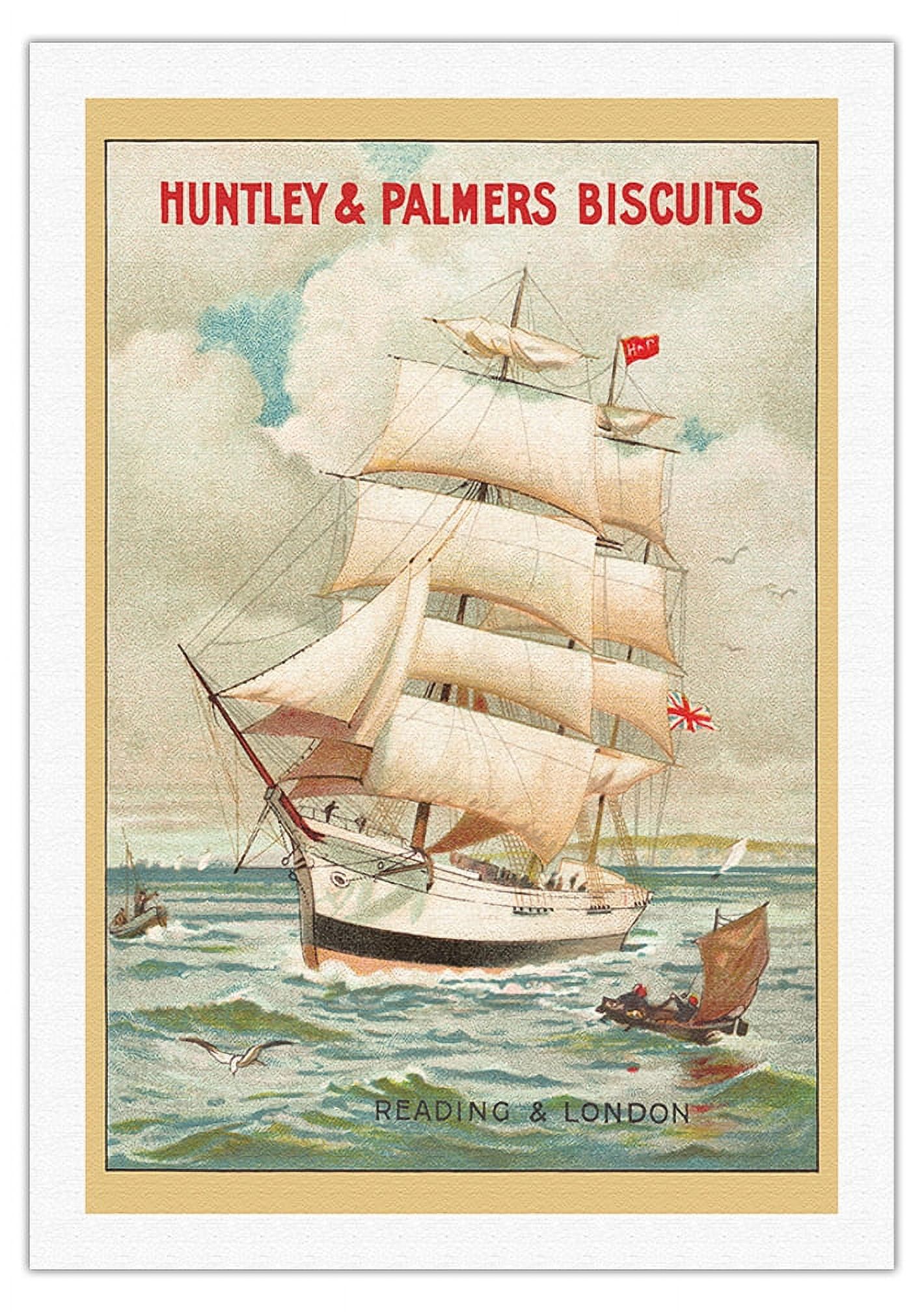 Vintage advertising for Huntley & Palmers biscuits, featuring a... News Photo - Getty Images