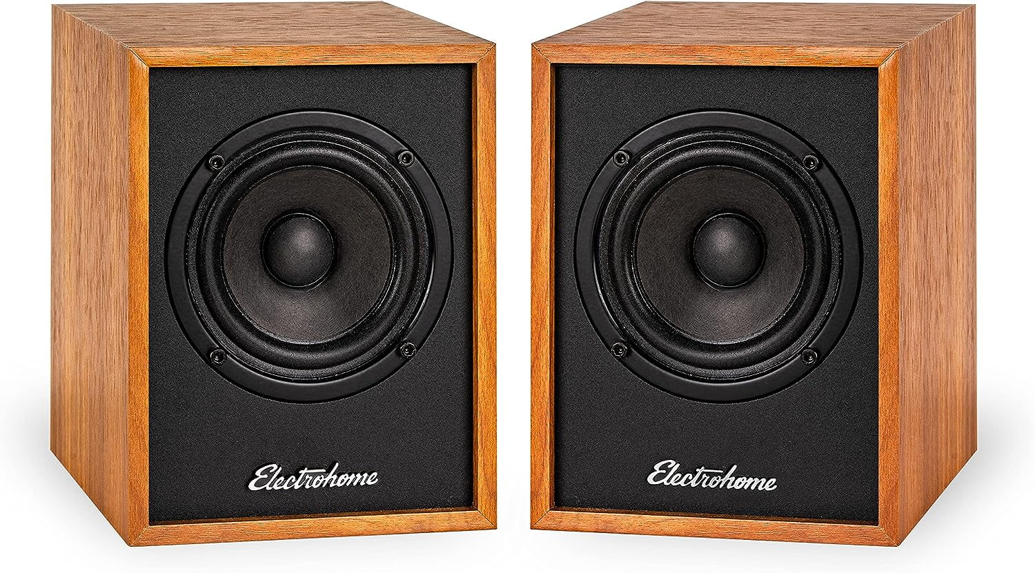 Passive Bookshelf Speakers With Detachable Magnetic Grille & Hi-Fi