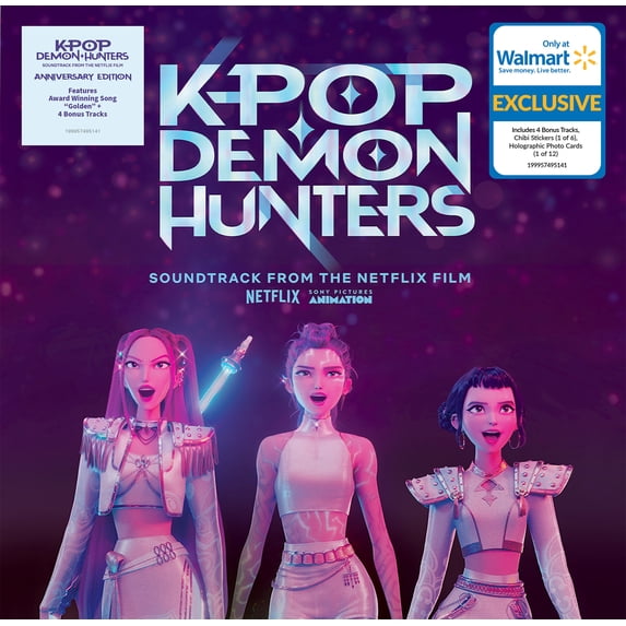 KPop Demon Hunters Cast, HUNTR/X, Saja Boys - KPop Demon Hunters (Soundtrack from the Netflix Film) (Anniversary Edition) (Walmart Exclusive) - Super Pink CD