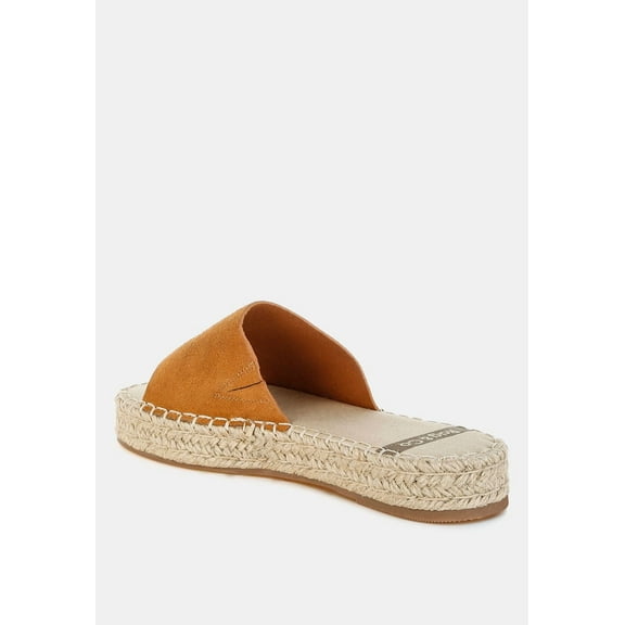 Huntra Real Soft Leather Espadrille Flatforms