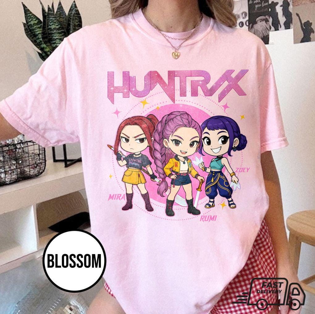 Huntrix Kinder Bettwäsche 135x200cm - KPop Demon Hunters 3er Set Mikrofaser