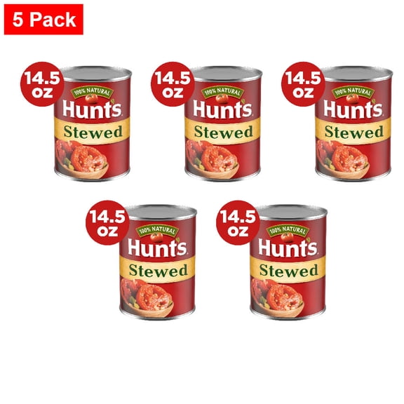 Hunts Stewed Tomatoes 14.500 oz - 5 Pack