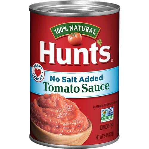 Hunts Tomato Sauce No Salt Added, 15 Oz - Pack of 2