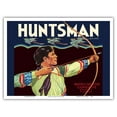 thumbnail image 1 of Huntsman Brand Citrus - Waverly Florida Growers - Vintage Fruit Crate Label c.1940s - Master Art Print (Unframed) 9in x 12in, 1 of 4