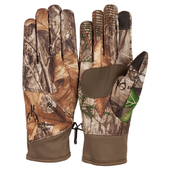 Huntworth Men's Falcon Windproof Hunting Gloves RealTree Edge, Size L/XL