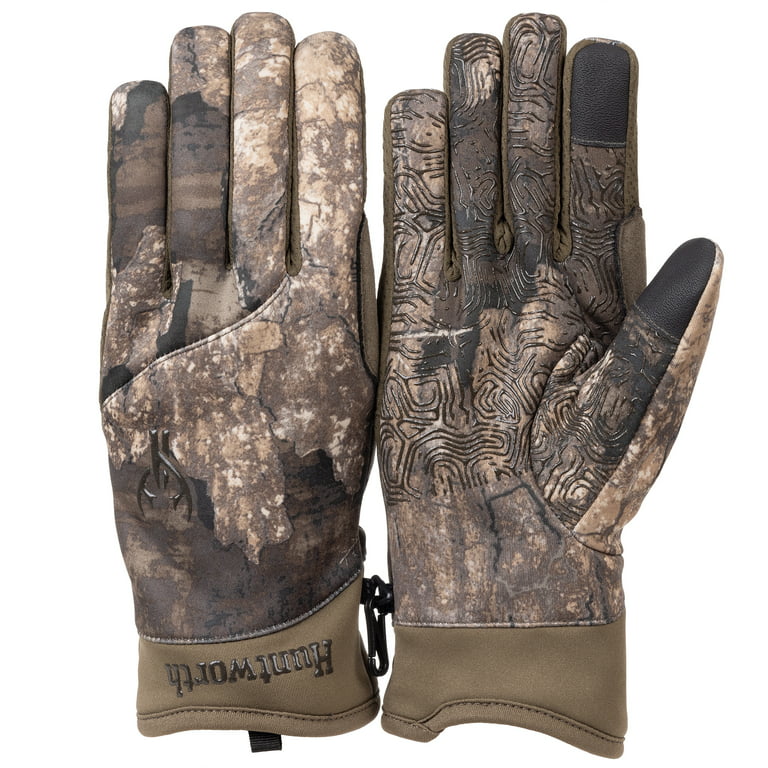 Huntworth Men's Gunner Midweight Hunting Gloves – RealTree Timber®, Size M/L