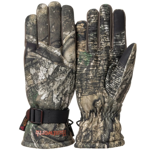Huntworth Men’s Intrepid Heat Boost, Windproof Hunting Glove, Stretch Polyester, Realtree APX, Men's Size M/L