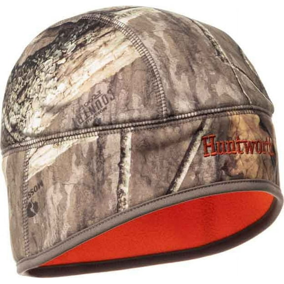 Huntworth Men's Victor Heavy Weight Reversible Beanie, Stretch Fleece, Mossy Oak Country Roots