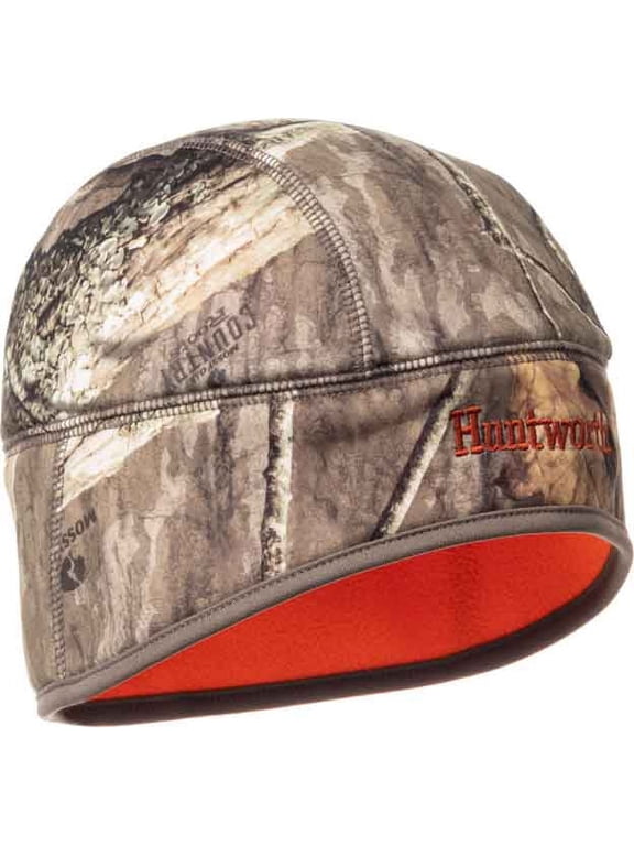 Men's Victor Heavy Weight Reversible Beanie, Stretch Fleece, Mossy Oak Country Roots