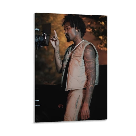 Hunxho Art RAPPER Poster Wall Art Picture Painting Poster Canvas Print Posters Artworks Bedroom Living Room Decor 08x12inch(20x30cm)