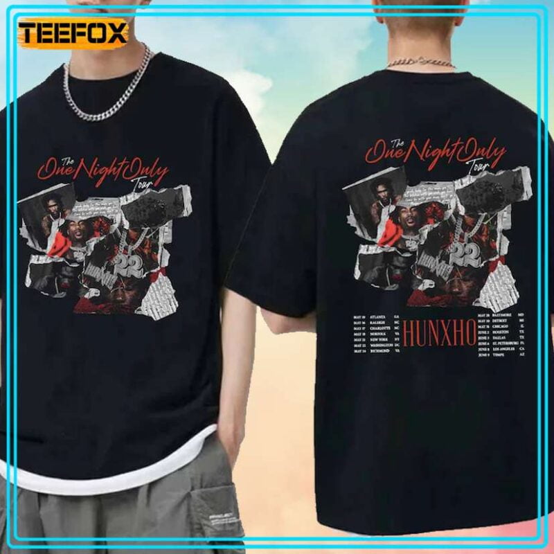 Hunxho One Night Only Tour 2024 Concert TShirt