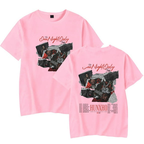 Hunxho One Night Only Tour 2024 TShirt Merch Unisex Trend Casual Short Sleeve Top
