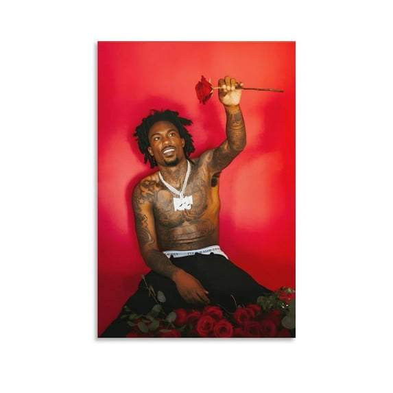 Hunxho RAPPER Popular Art Cool Poster Posters Art Print Wall Photo Paint Poster Hanging Picture Family Bedroom Decor Gift 08x12inch(20x30cm)