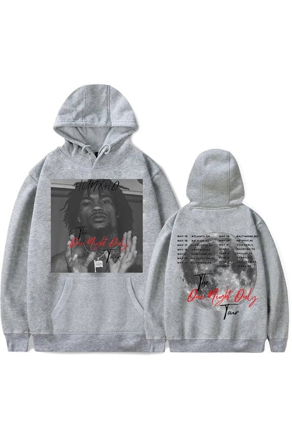 Hunxho The One Night Only Tour 2024 Hoodies Merch Women Men Long Sleeve Casual Sweatshirt Clothes