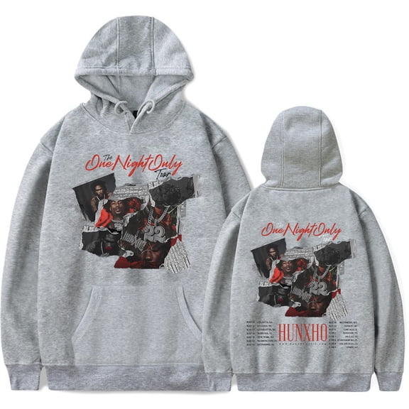 Hunxho The One Night Only Tour Hoodie Unisex 2024 Rapper Tour Fashion Casual Long Sleeve Sweatshirt